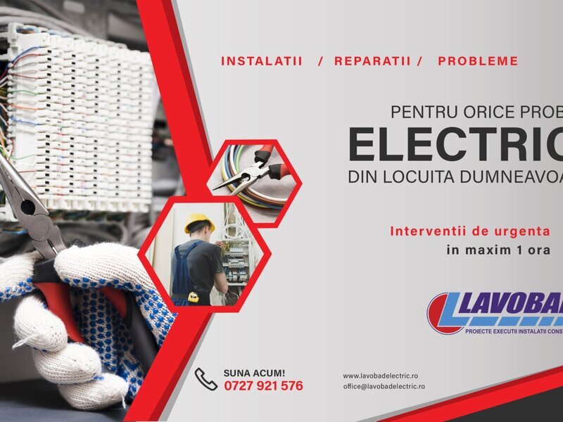 Instalatii electrice non stop 24/24h 7!